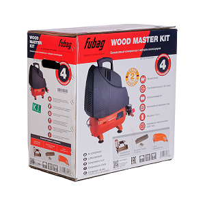 Компрессор WOOD MASTER KIT + 4 (OL 195/6 + 4 предмета)