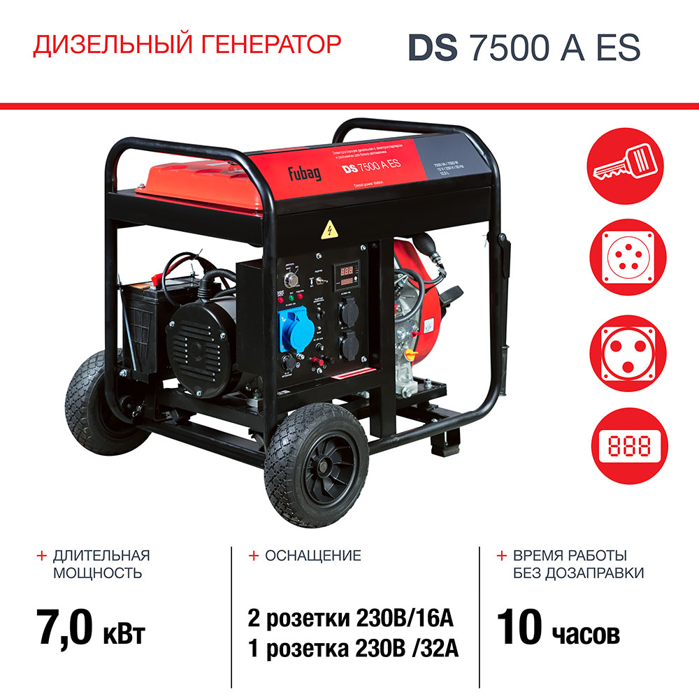 Электростанция дизельная DS 7500 A ES