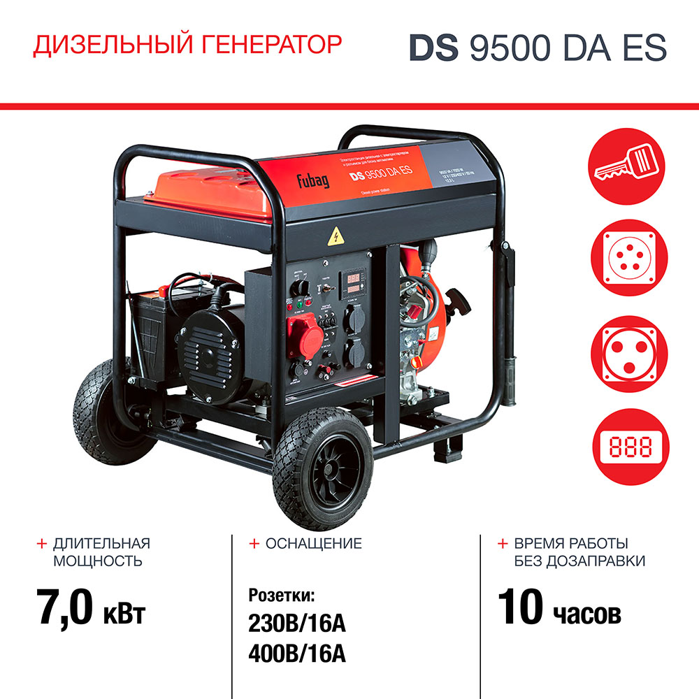 Электростанция дизельная DS 9500 DA ES